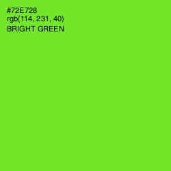 #72E728 - Bright Green Color Image